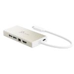 圖片 j5create JCD376 USB 3.1 Type-C to HDMI/VGA/網路 多功擴充基座★贈螺旋線頭保護套