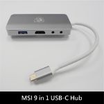 圖片 微星 USB-C 多功能轉接器◆9合1★贈螺旋線頭保護套